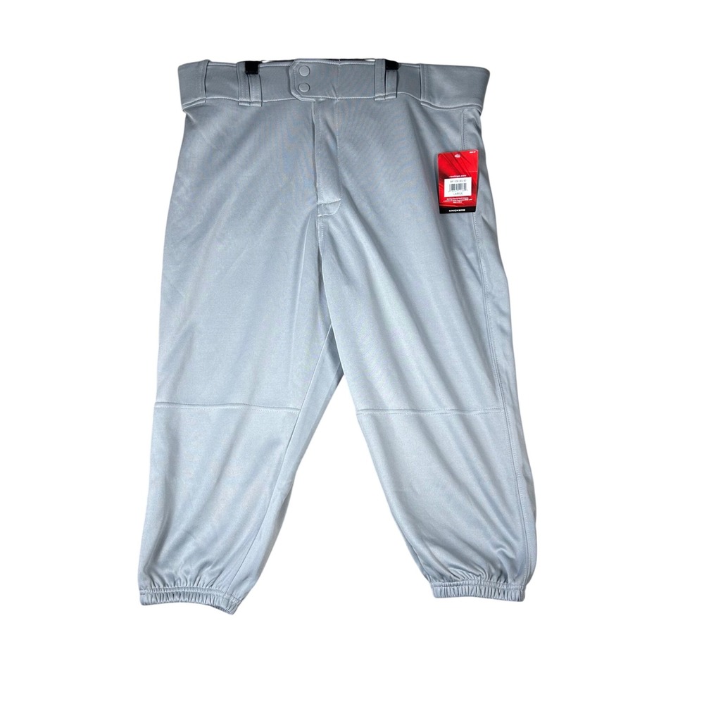 Rawlings BP150K Pro-Dri Mens Baseball Knicker Pants Grey Large NWT